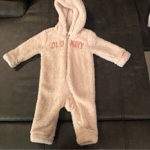 Fuzzy Sherpa Light Pink Old Navy One Piece